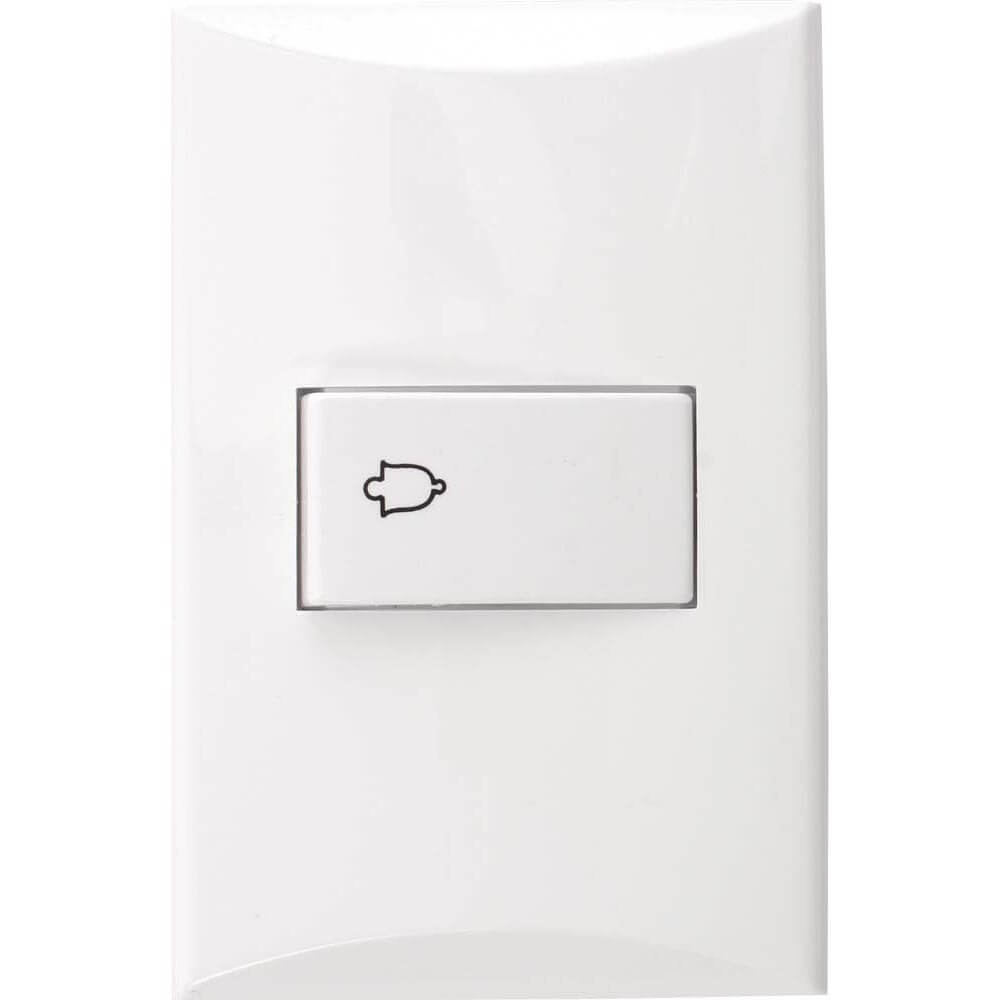 1002W – Pulsante para Timbre Plata