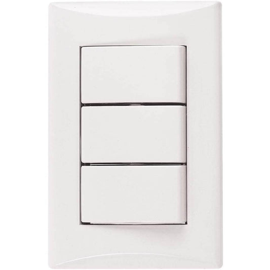 1005W – Interruptor Triple Plata