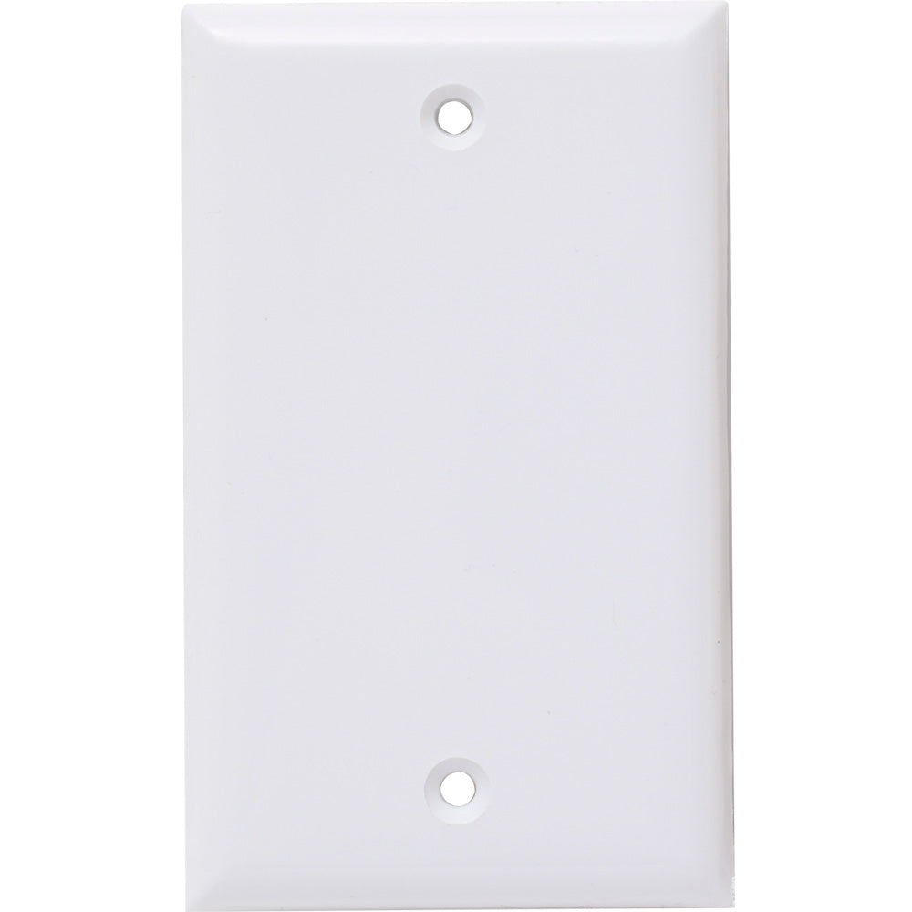 2129W - Placa Ciega Plástica Blanca