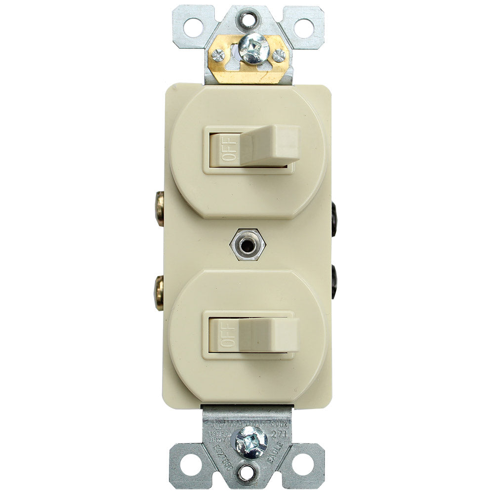 271V - Interruptor Doble de Palanca Marfil