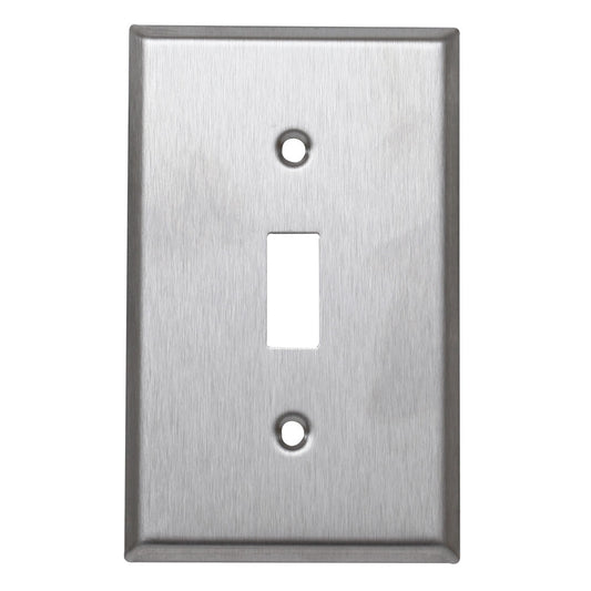 97071 - Placa Interruptor Sencillo, Metálica, Acero Inóxidable