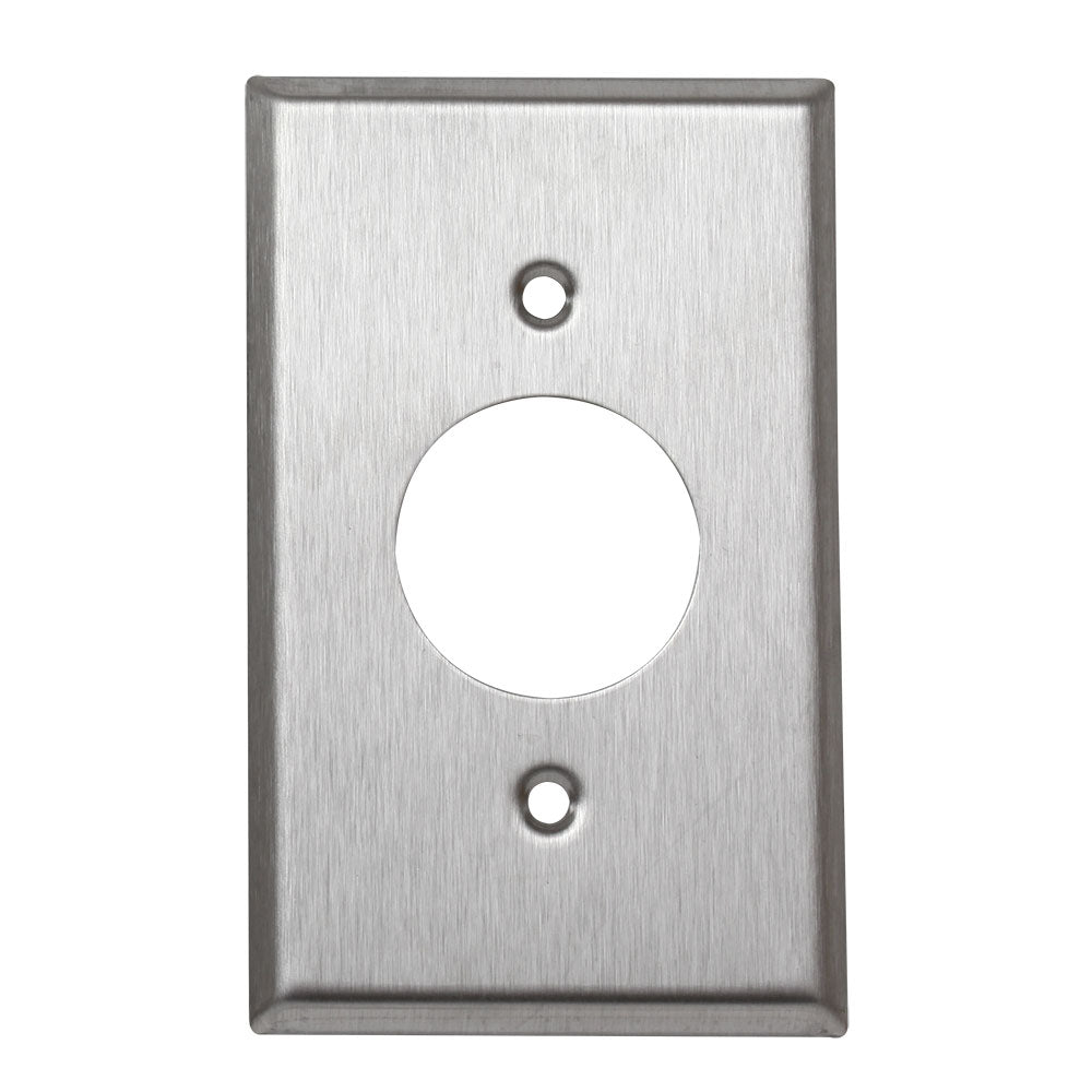 97091 - Placa Toma Sencillo, Metálica, Acero Inóxidable
