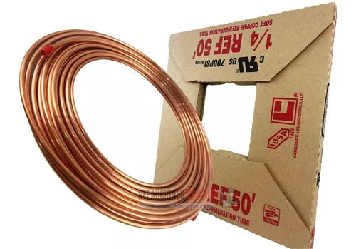 Tubo Flexible de Cobre 1/4'' IUSA