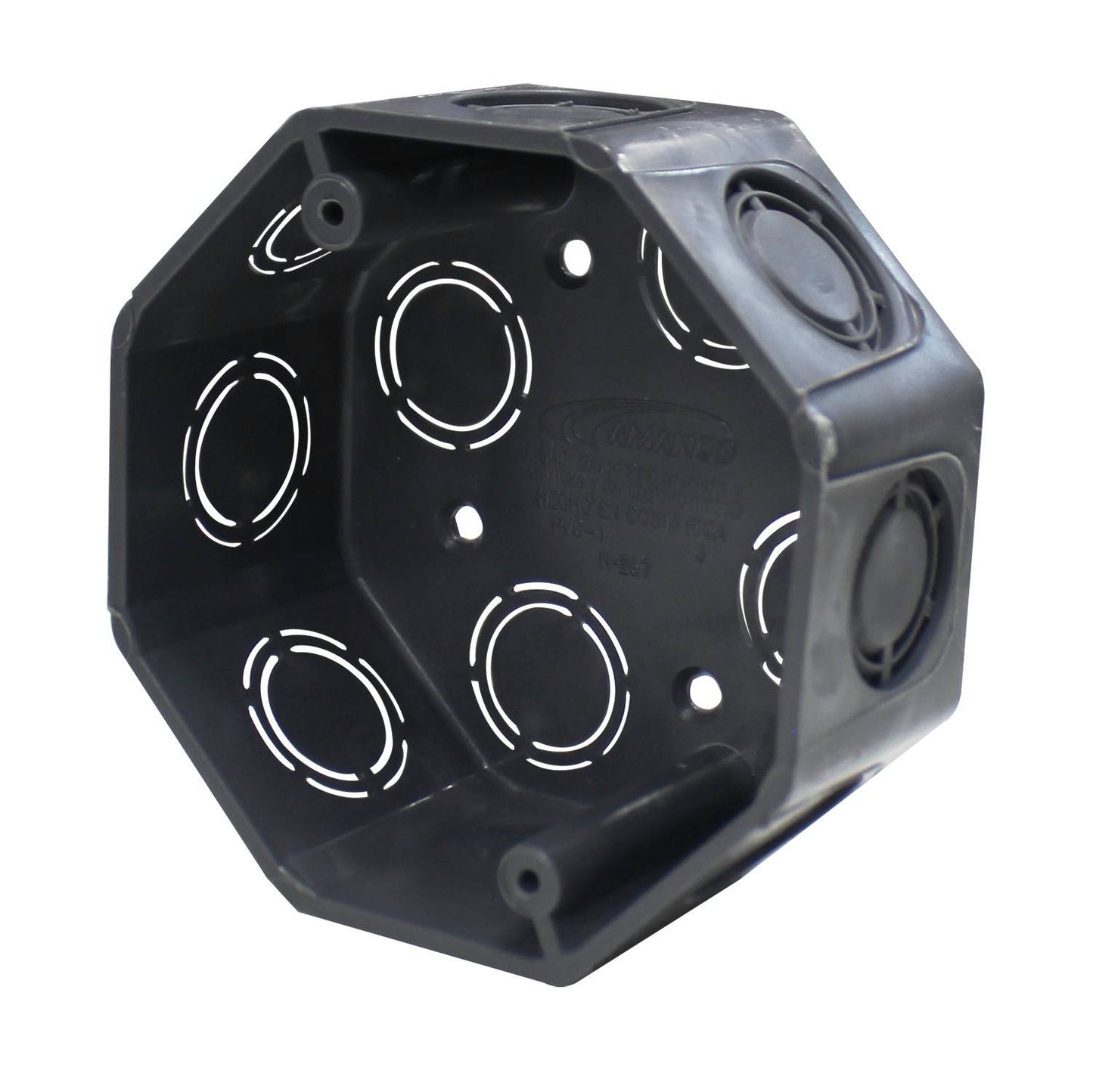 CAJA OCTAGONAL PVC GRIS AMANCO