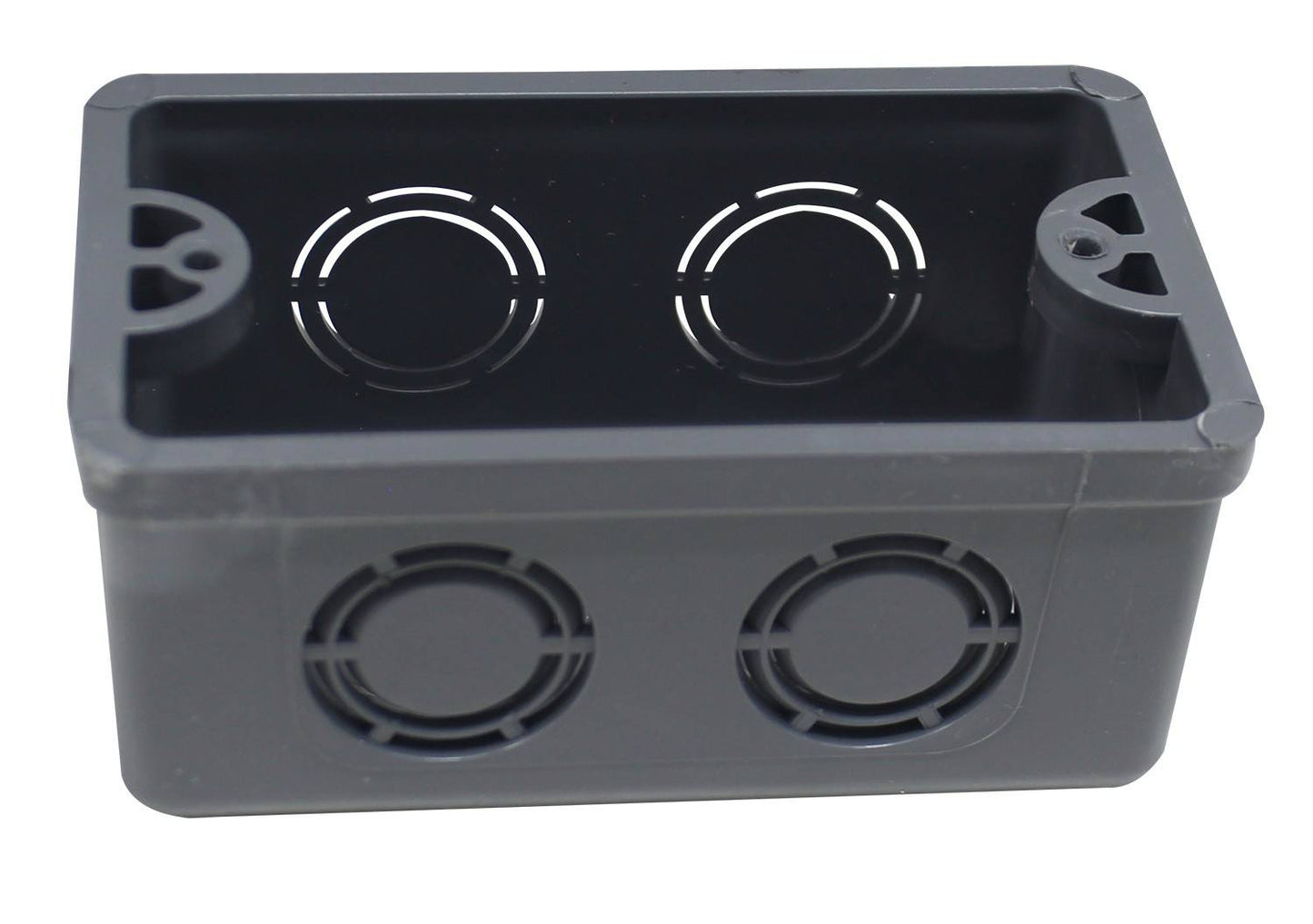 CAJA RECTANGULAR PVC GRIS AMANCO