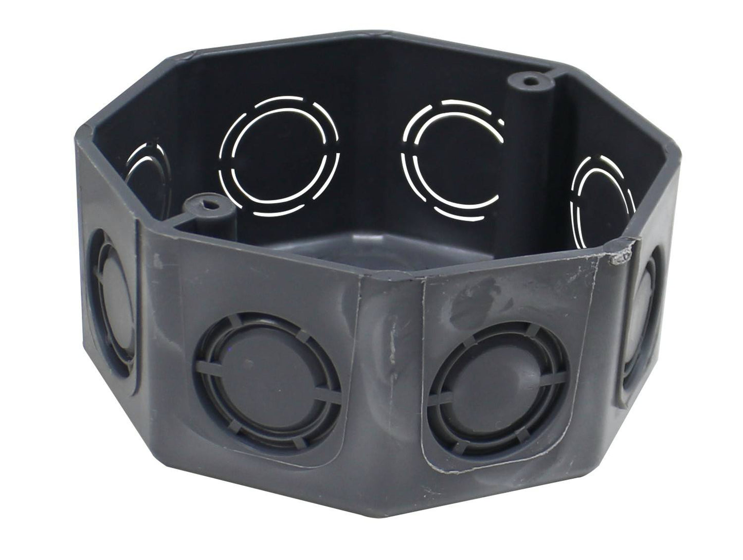 CAJA OCTAGONAL PVC GRIS AMANCO