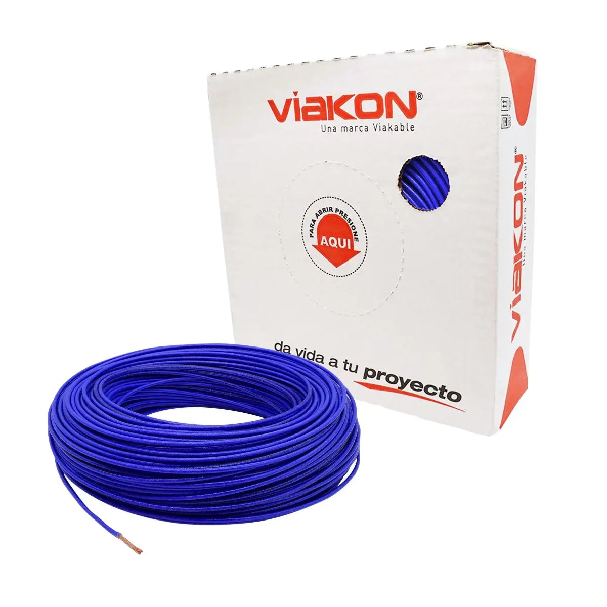 METRO CABLE THHN #12 AZUL VIAKON