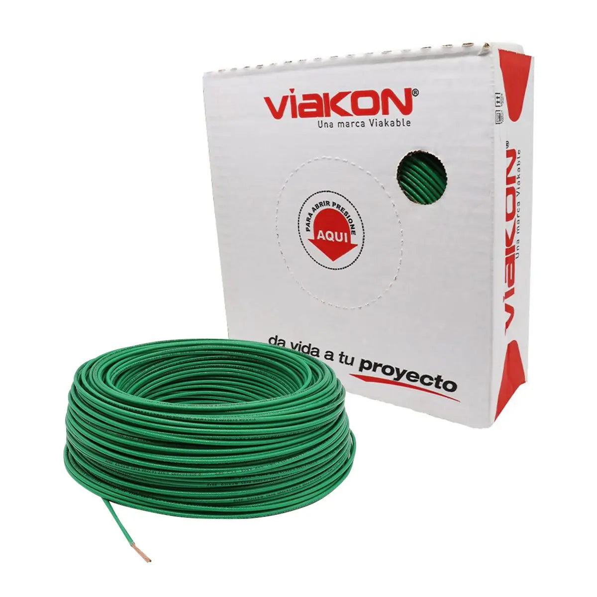 METRO CABLE THHN #14 VERDE VIAKON