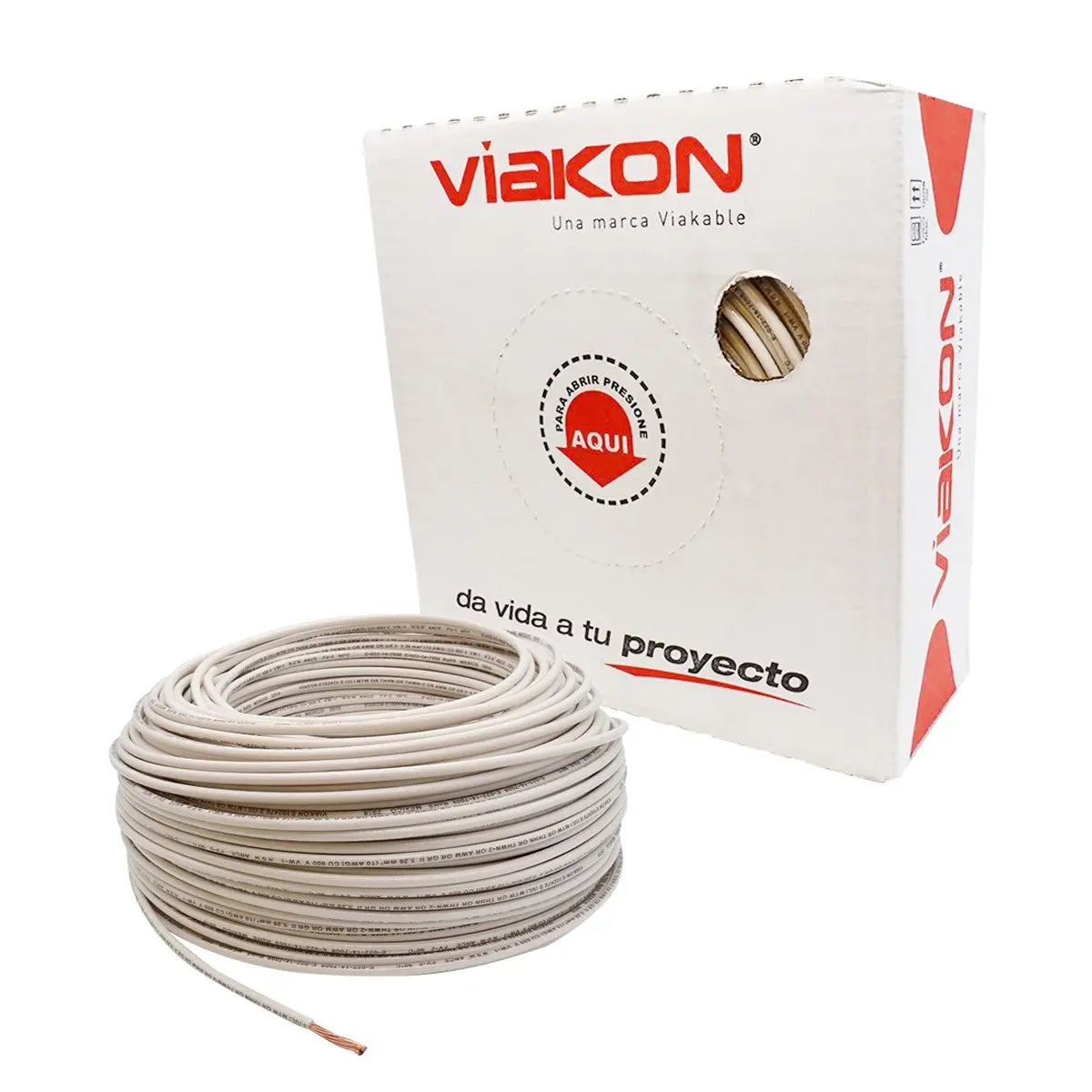 METRO CABLE THHN #8 BLANCO VIAKON