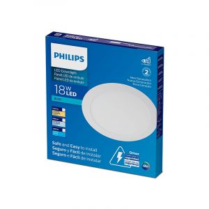 PANEL LED 18W REDONDO EMPOTRAR LUZ CALIDA PHILIPS
