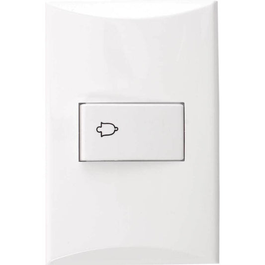 1002W – Pulsante para Timbre Plata