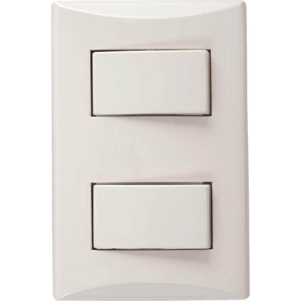 1004V – Interruptor Doble Plata Marfil