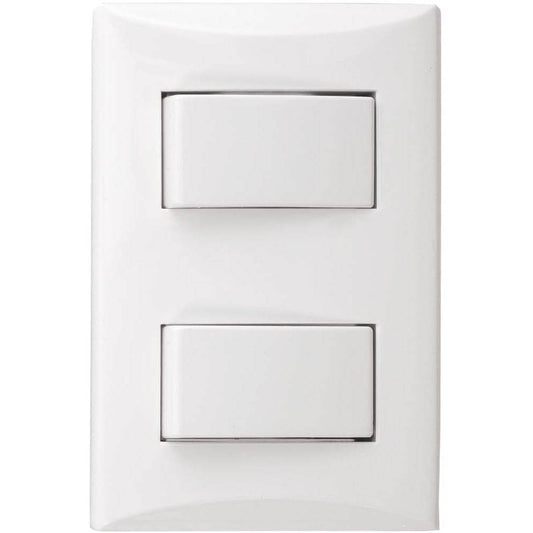 1004W – Interruptor Doble Plata