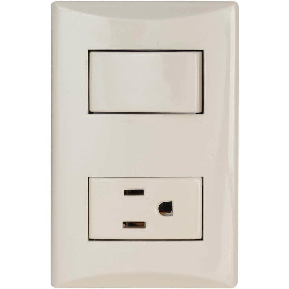 1006V – Tomacorriente e Interruptor Marfil