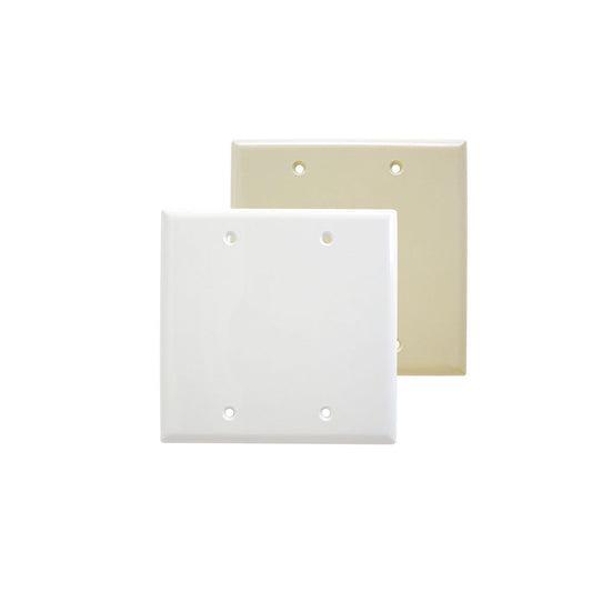 2137V - Placa Caja Ciega Cuadrada, Plástica Marfil