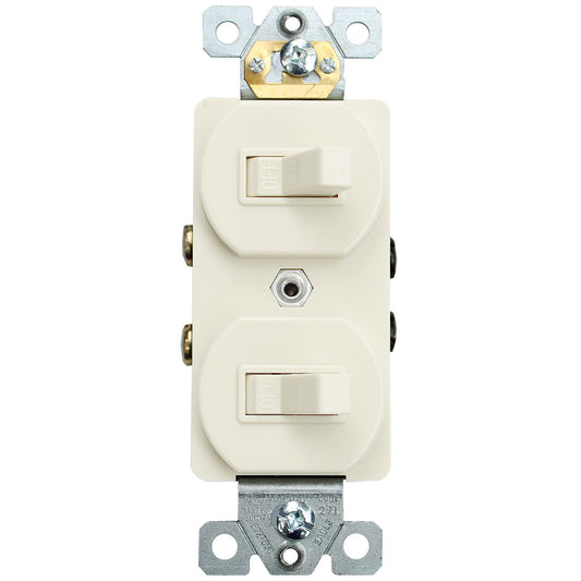 271W - Interruptor Doble de Palanca Blanco