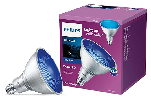 Reflector LED 13.5W/120V/PAR 38 Azul