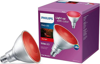 Reflector LED 13.5W/120V/PAR 38 Rojo