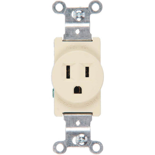 817V – Toma Sencillo 15A Marfil