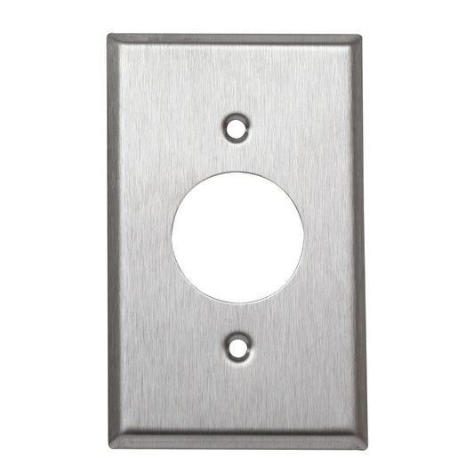 97091 - Placa Toma Sencillo, Metálica, Acero Inóxidable