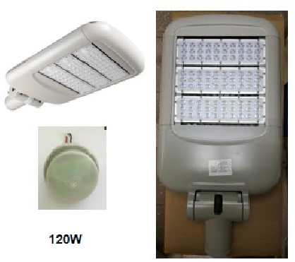 LAMPARA COBRA LED 120W/ FOTOCELDA ACECORE