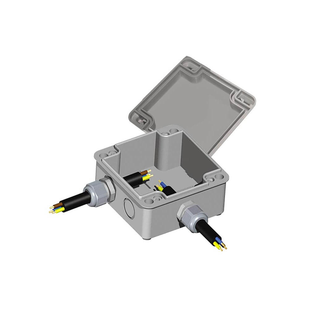 220-A - Caja Plexo, 80x80x50 mm 7 entradas