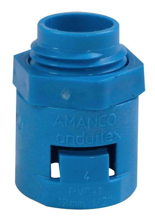 CONECTOR PARA TECNODUCTO DE 1/2'' AZUL AMANCO
