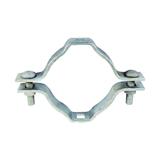 Par de abrazaderas para poste galvanizadas 7-9''
