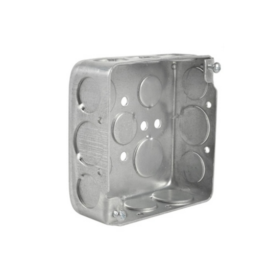 CAJA CUADRADA METAL 4X4'' 3/4X1'' ECO