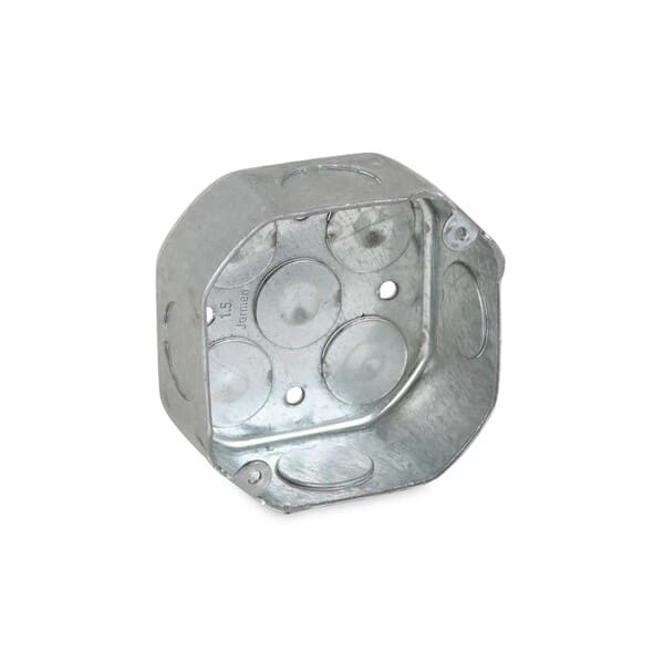CAJA OCTAGONAL PESADA DE 1.6MM KO 1/2'' Y 3/4'' NO-UL